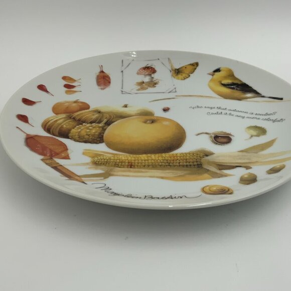 1995 LTD Hallmark Nature’s Sketchbook by Marjolein Bastin Plate, Autumn Splendor - Picture 2 of 5